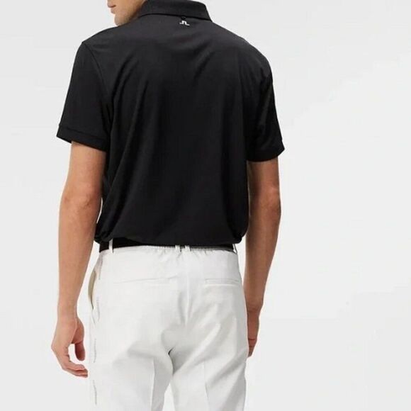 J.Lindeberg Tour Tech Golf Polo Shirt Black Men's Size XS NWT - Picture 2 of 6